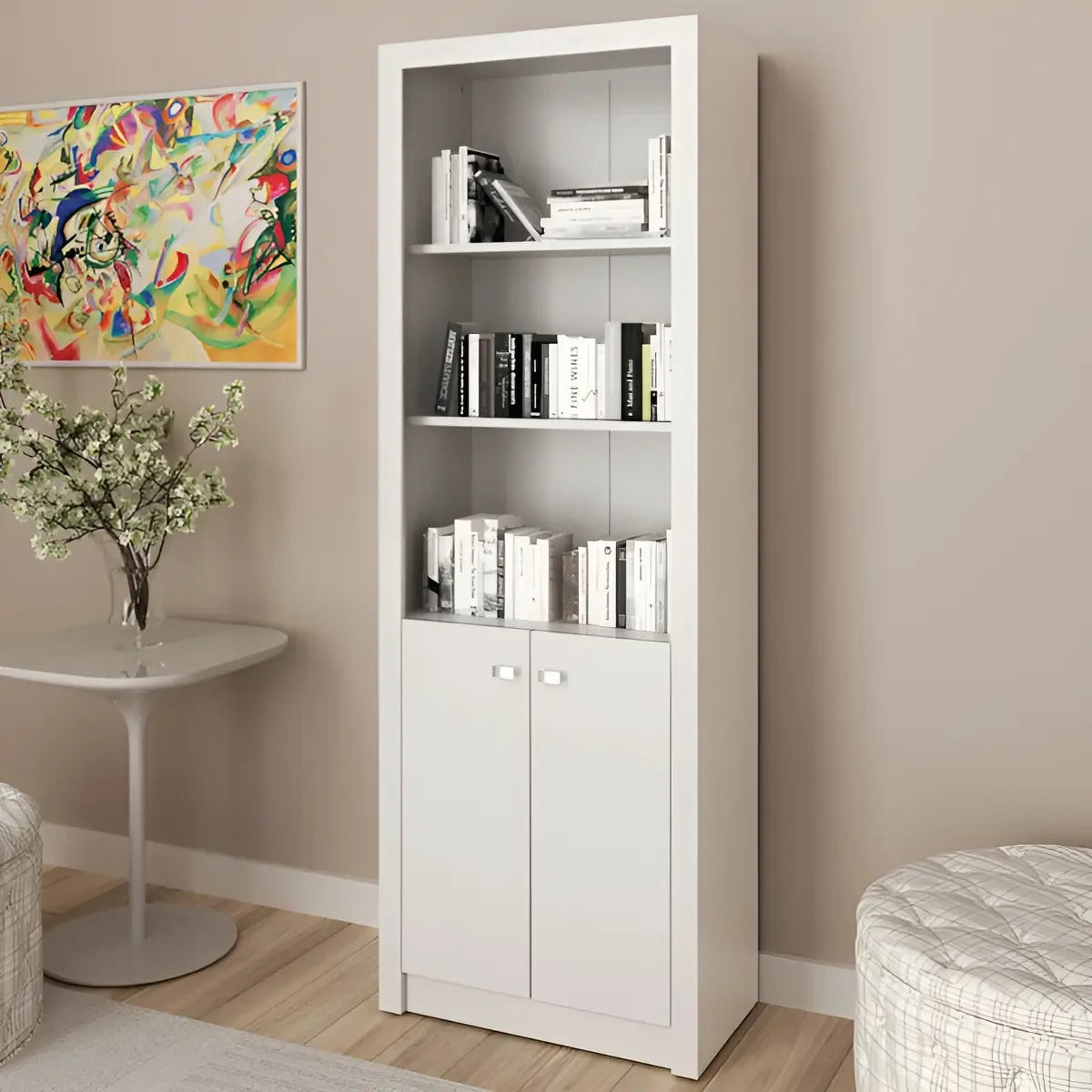 Armário Para Escritório Tecnomobili ME4110 Branco 2 Portas