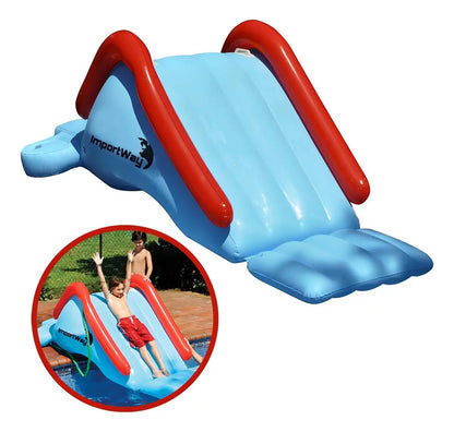 Escorregador Tobogã Inflável Para Piscinas 252x126x96cm Infantil Importway Iwegi