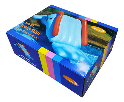 Escorregador Tobogã Inflável Para Piscinas 252x126x96cm Infantil Importway Iwegi