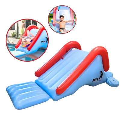 Escorregador Tobogã Inflável Para Piscinas 252x126x96cm Infantil Importway Iwegi