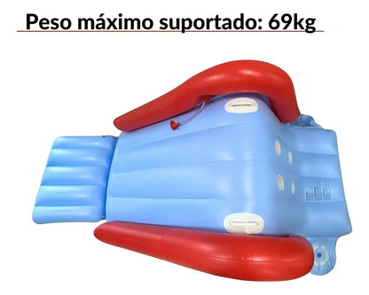 Escorregador Tobogã Inflável Para Piscinas 252x126x96cm Infantil Importway Iwegi