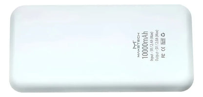 Carregador Portatil 10.000mah Bt-1010 Maketeck Power Bank Branco