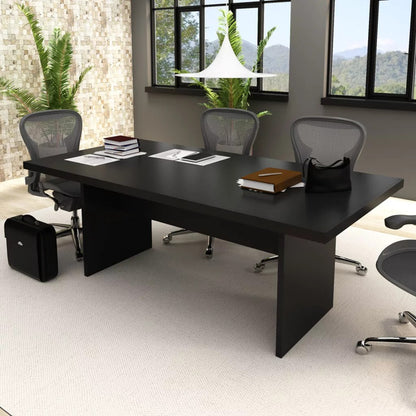 Mesa De Reunião Para Escritório 6 Lugares 200x100cm Me4119 Preto - Tecnomobili