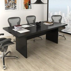 Mesa De Reunião Para Escritório 6 Lugares 200x100cm Me4119 Preto - Tecnomobili