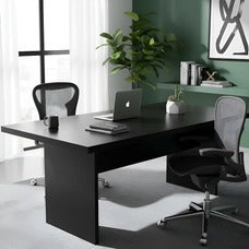 Mesa De Reunião Para Escritório 6 Lugares 200x100cm Me4119 Preto - Tecnomobili