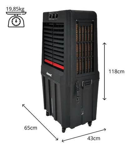 Climatizador De Ar Amvox Acl 9022 90l Com 3 Velocidades 230w 127v