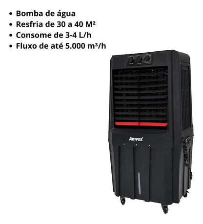Climatizador De Ar Amvox Acl 9022 90l Com 3 Velocidades 230w 127v