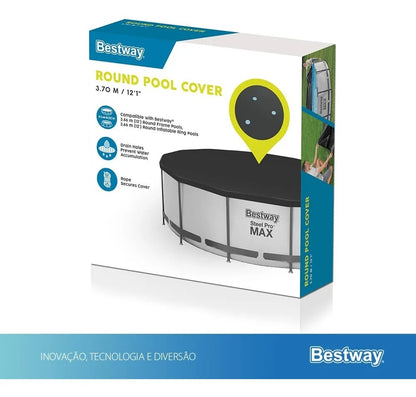 Capa P/ Piscina Estrutural E Inflavel Circular 3,66m Bestway Preto