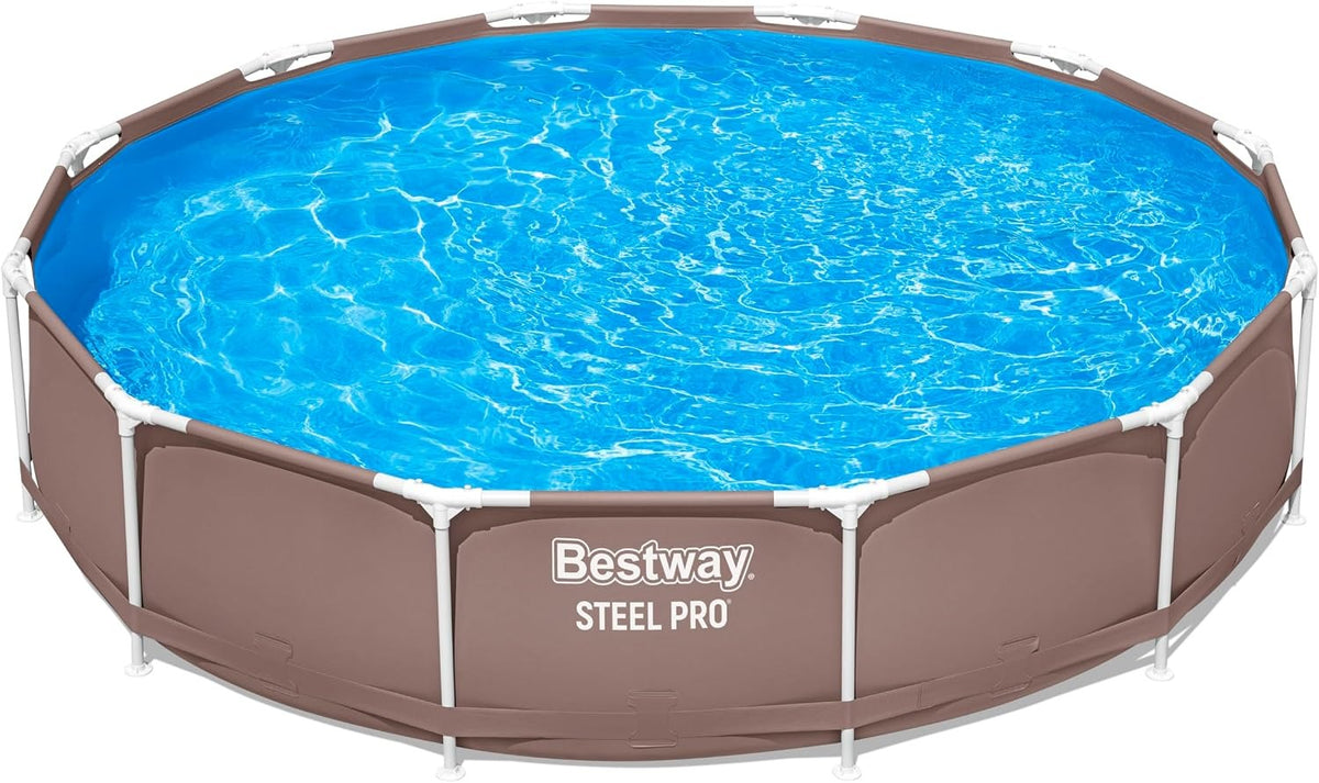 Piscina Estrutural 3,66m X 76cm Bestway 6473 Litros Marrom Marrom Liso