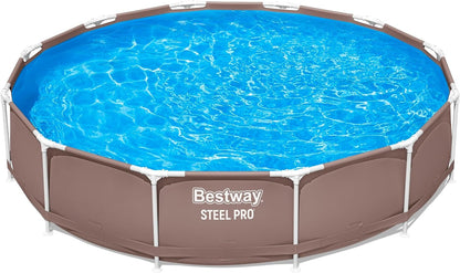 Piscina Estrutural 3,66m X 76cm Bestway 6473 Litros Marrom Marrom Liso