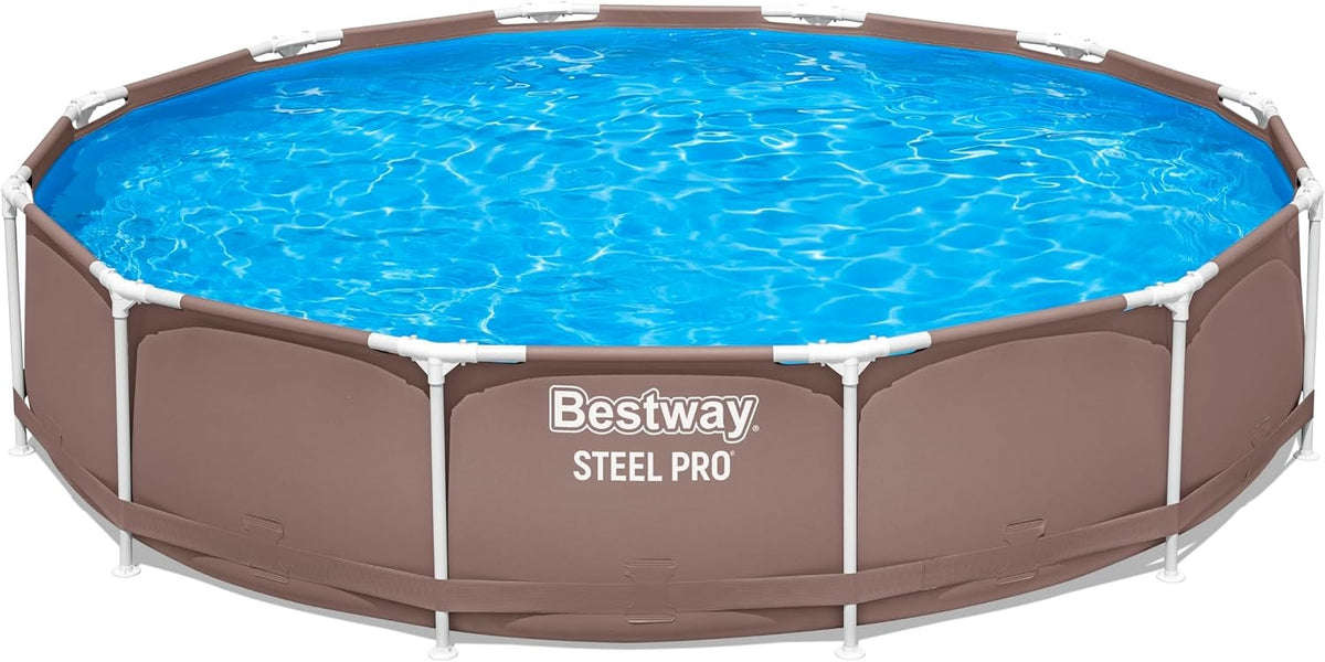 Piscina Estrutural 3,66m X 76cm Bestway 6473 Litros Marrom Marrom Liso
