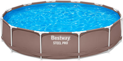 Piscina Estrutural 3,66m X 76cm Bestway 6473 Litros Marrom Marrom Liso