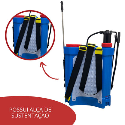 Pulverizador Costal Importway 20L Elétrico E Manual 2x1