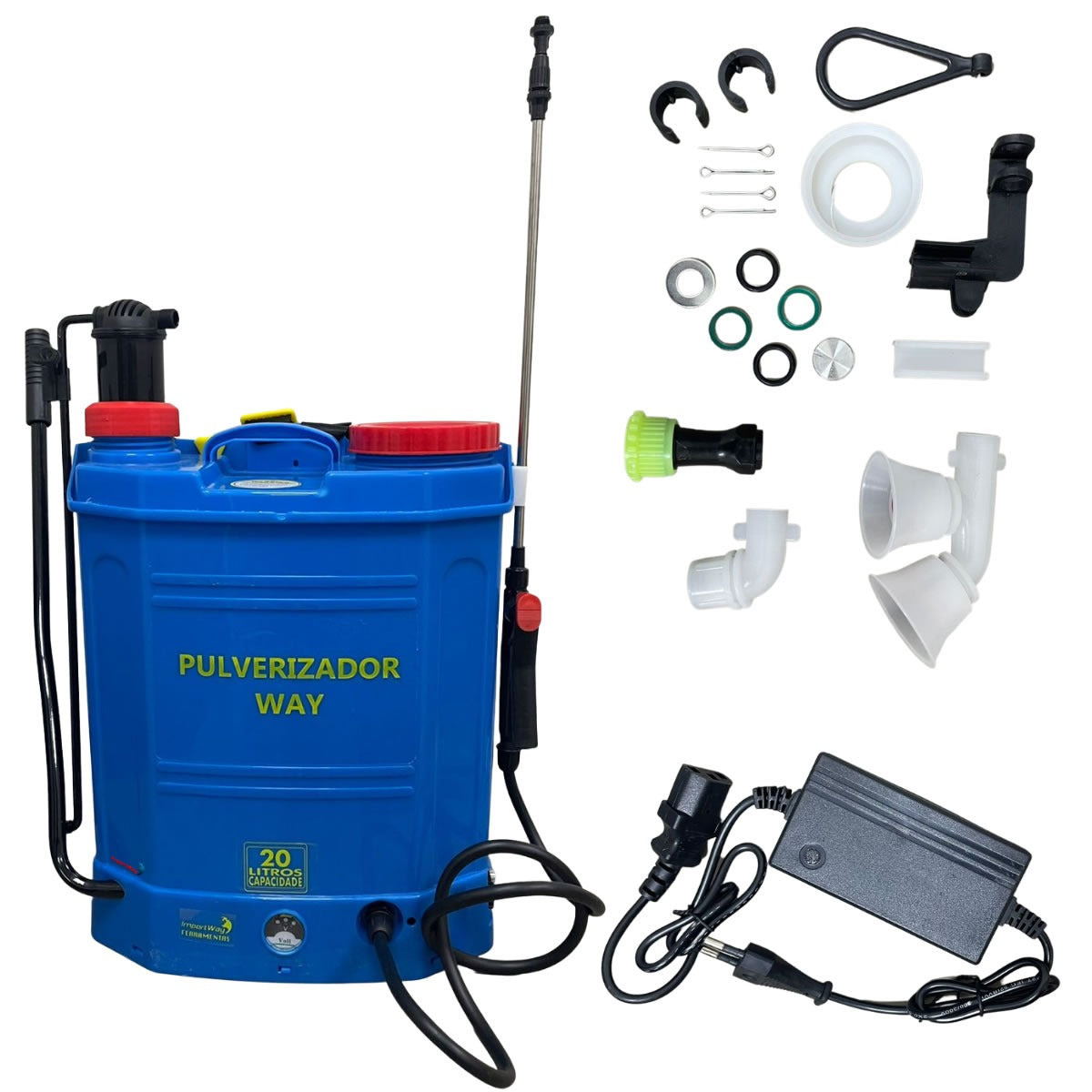 Pulverizador Costal Importway 20L Elétrico E Manual 2x1