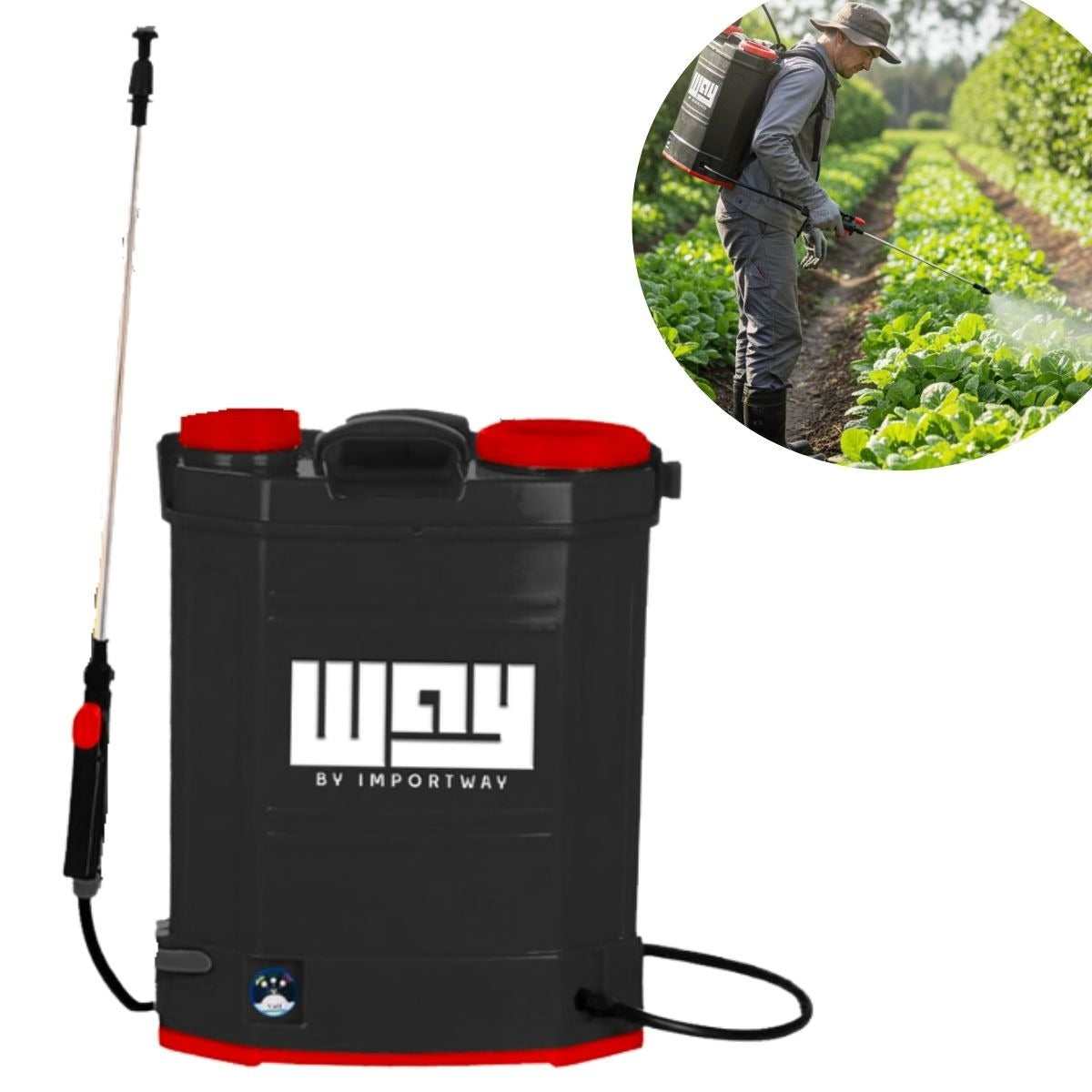 Pulverizador Elétrico Costal Importway 20L IWPE20020