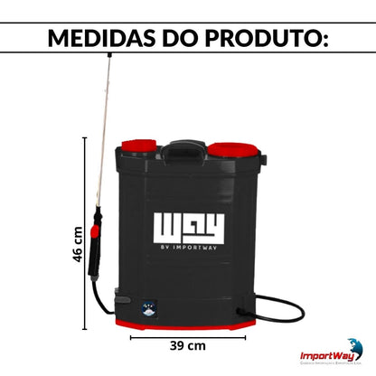 Pulverizador Elétrico Costal Importway 20L IWPE20020