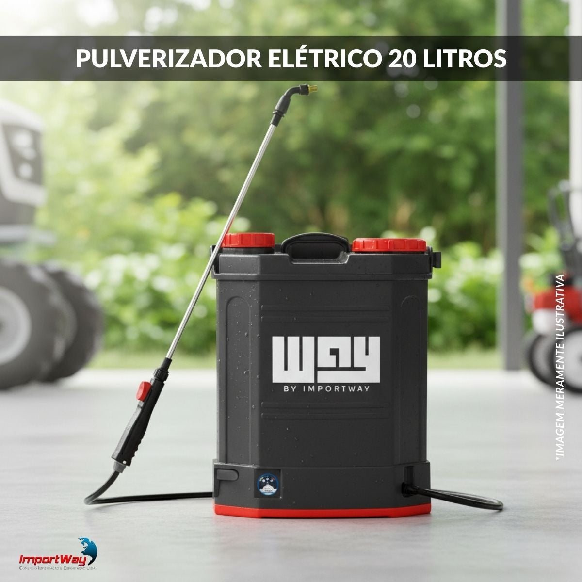 Pulverizador Elétrico Costal Importway 20L IWPE20020