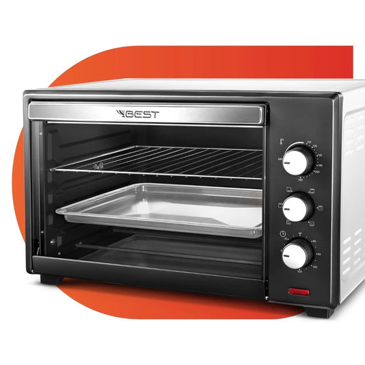 Forno De Bancada Elétrico Best Forno Plus 48l Preto/branco