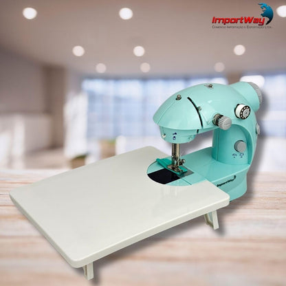 Mini Máquina De Costura Elétrica Com Mesa E Kit Portátil Importway