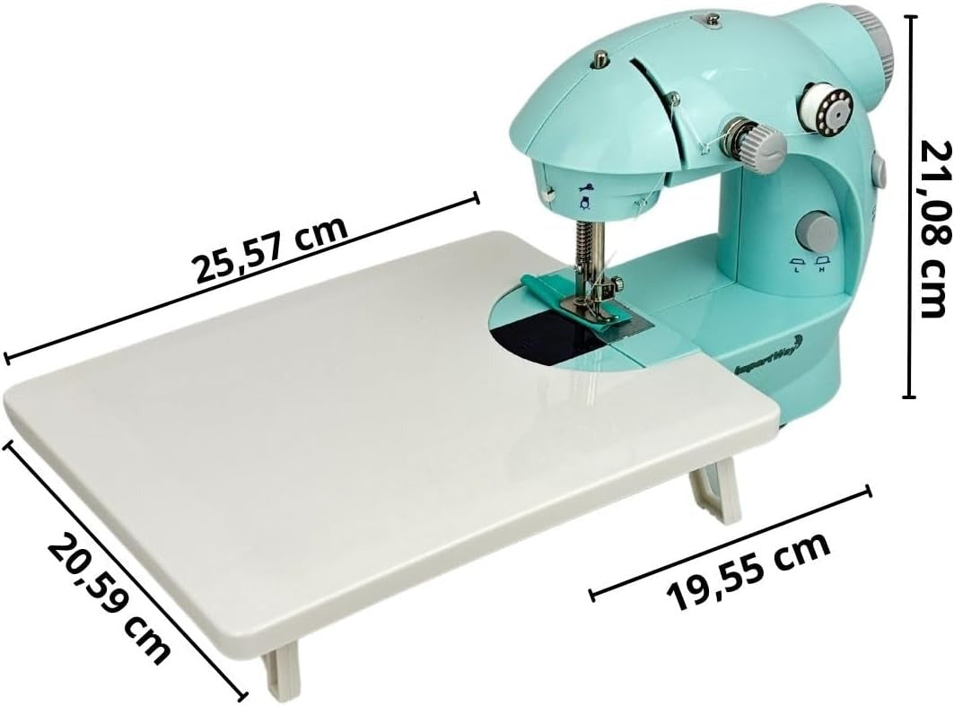 Mini Máquina De Costura Elétrica Com Mesa E Kit Portátil Importway