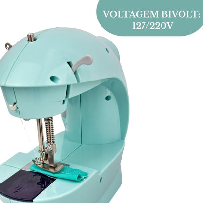 Mini Máquina De Costura Elétrica Com Mesa E Kit Portátil Importway