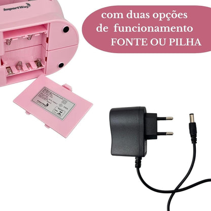 Mini Máquina De Costura Portátil Importway Bivolt 2 Velocidades
