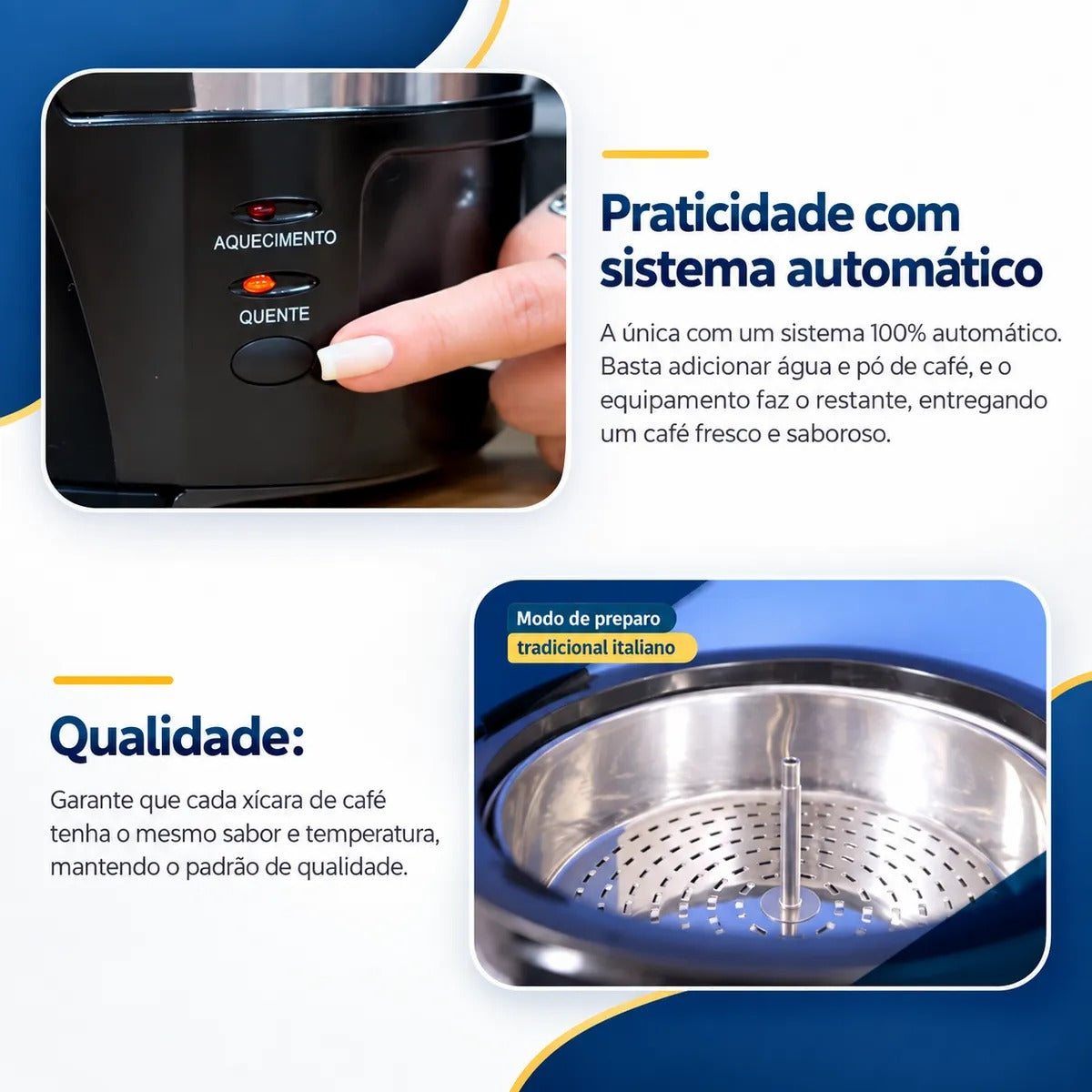 Cafeteira Automática 4 Litros 1000 W Marchesoni 220V