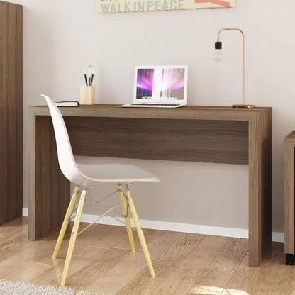 Mesa Escrivaninha Para Escritório L127cm Amêndoa Me4135 - Tecnomobili