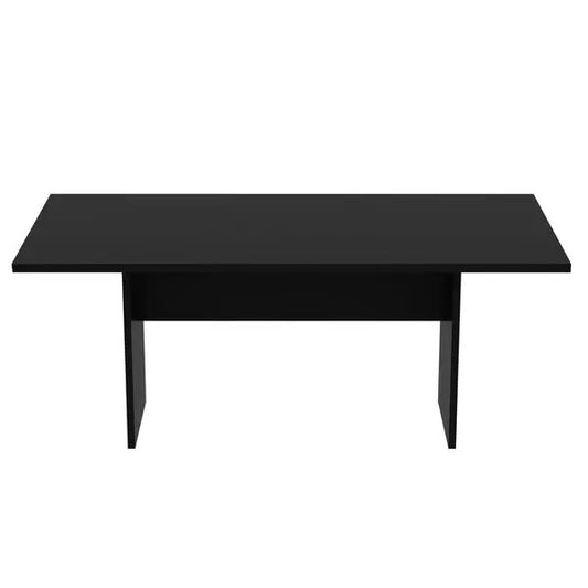 Mesa De Reunião Para Escritório Retangular 180x90cm Me4203 Preto - Tecnomobili