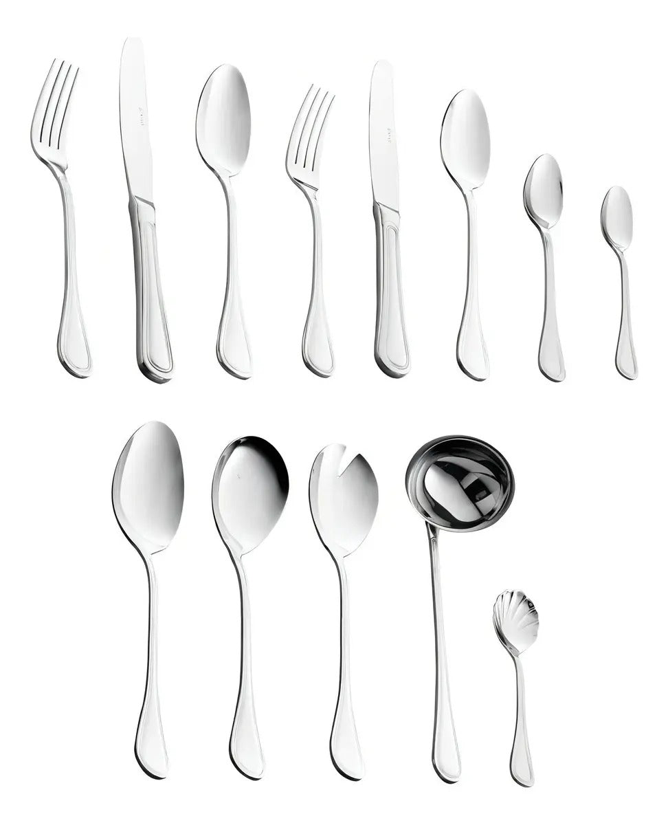 Faqueiro 101 Peças Wolff Avalon Aço Inox Com Caixa Wolff Inox