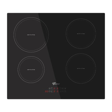 Fogão Cooktop Elétrico Mesa Vitrocerâmica 4 Bocas  Touch Fischer Preto 220v