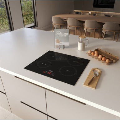 Fogão Cooktop Elétrico Mesa Vitrocerâmica 4 Bocas  Touch Fischer Preto 220v