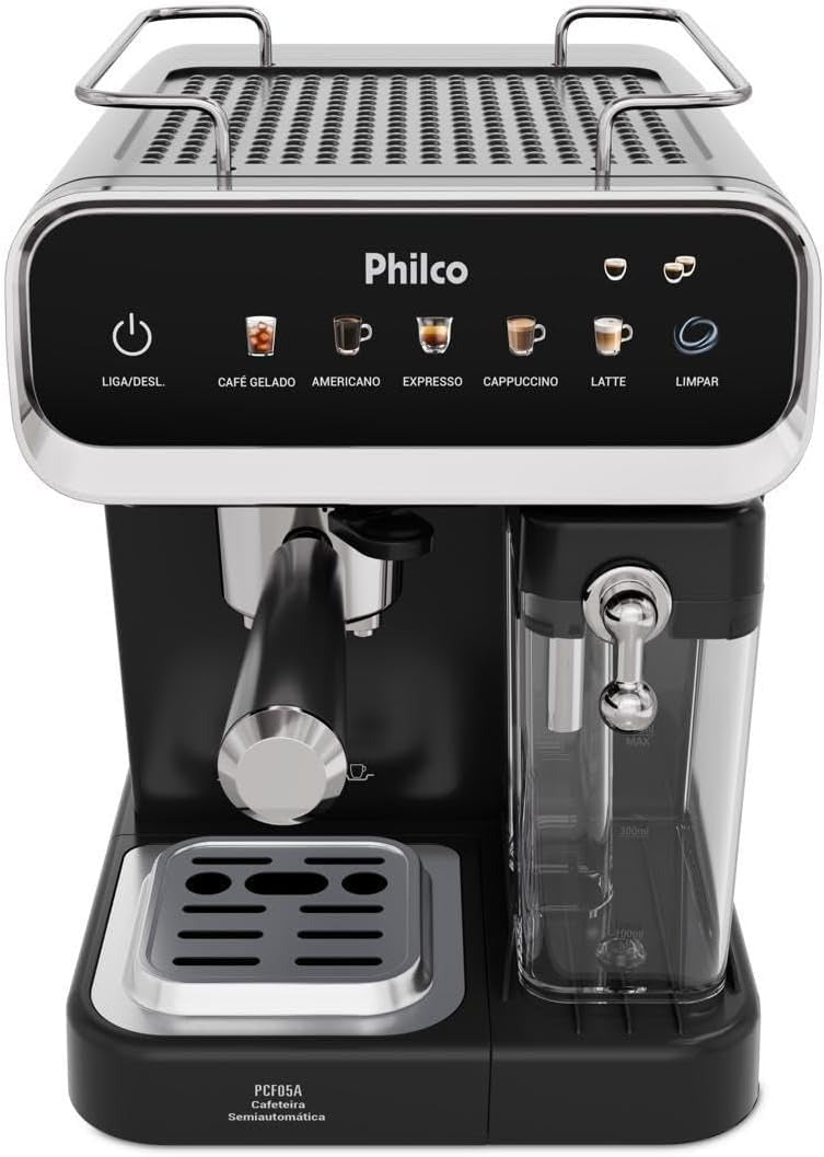 Cafeteira Expresso & Cápsulas Philco 20bar 5 Em 1 Pcf05a Preta Preto 127v