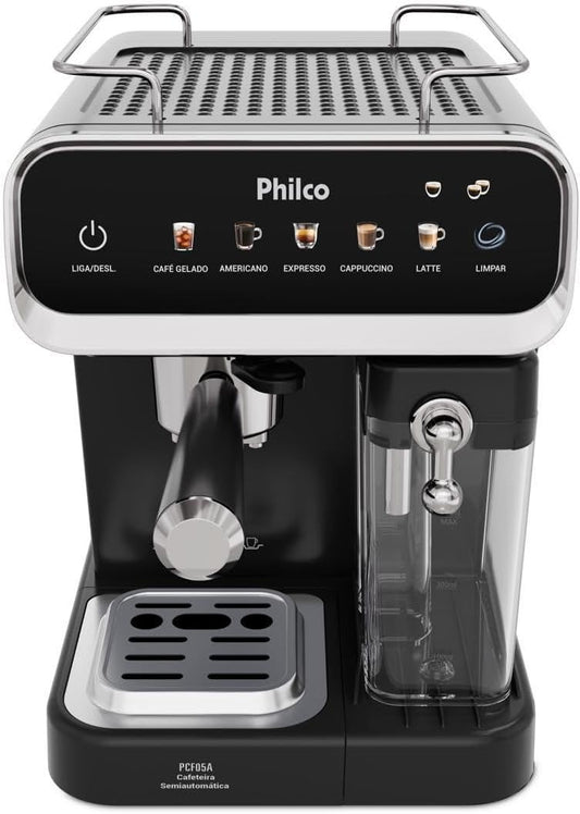 Cafeteira Expresso & Cápsulas Philco 20bar 5 Em 1 Pcf05a Preta Preto 127v