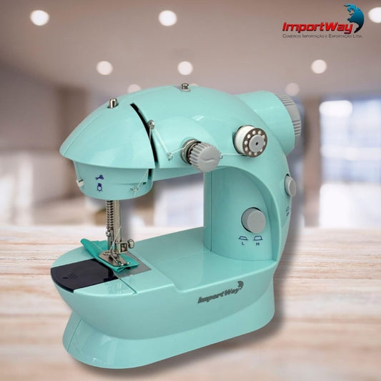Mini Máquina De Costura Portátil Importway Bivolt 2 Velocidades