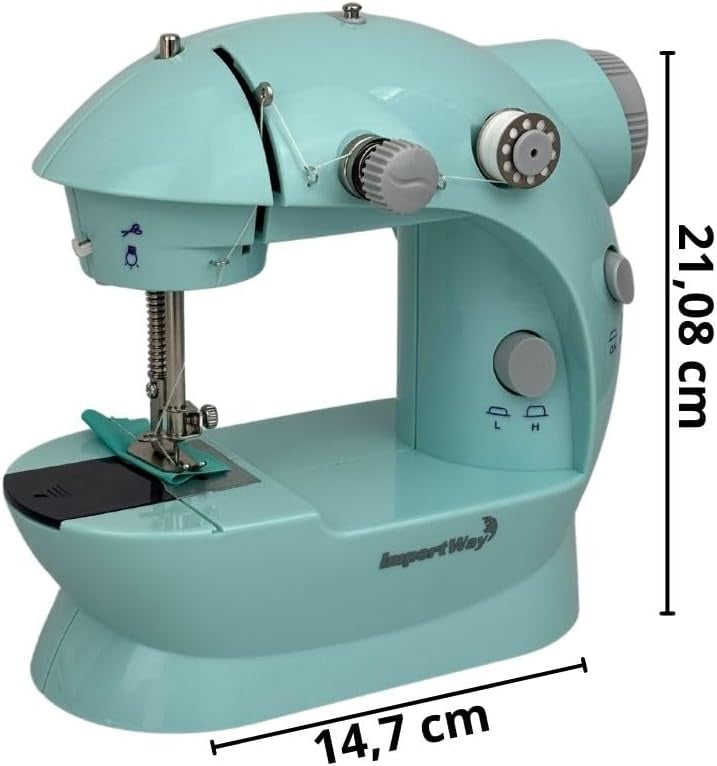 Mini Máquina De Costura Portátil Importway Bivolt 2 Velocidades