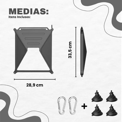 Case de Silicone para Starlink Mini Alltek AS-C01 Preto Capa Protetora Antiderrapante