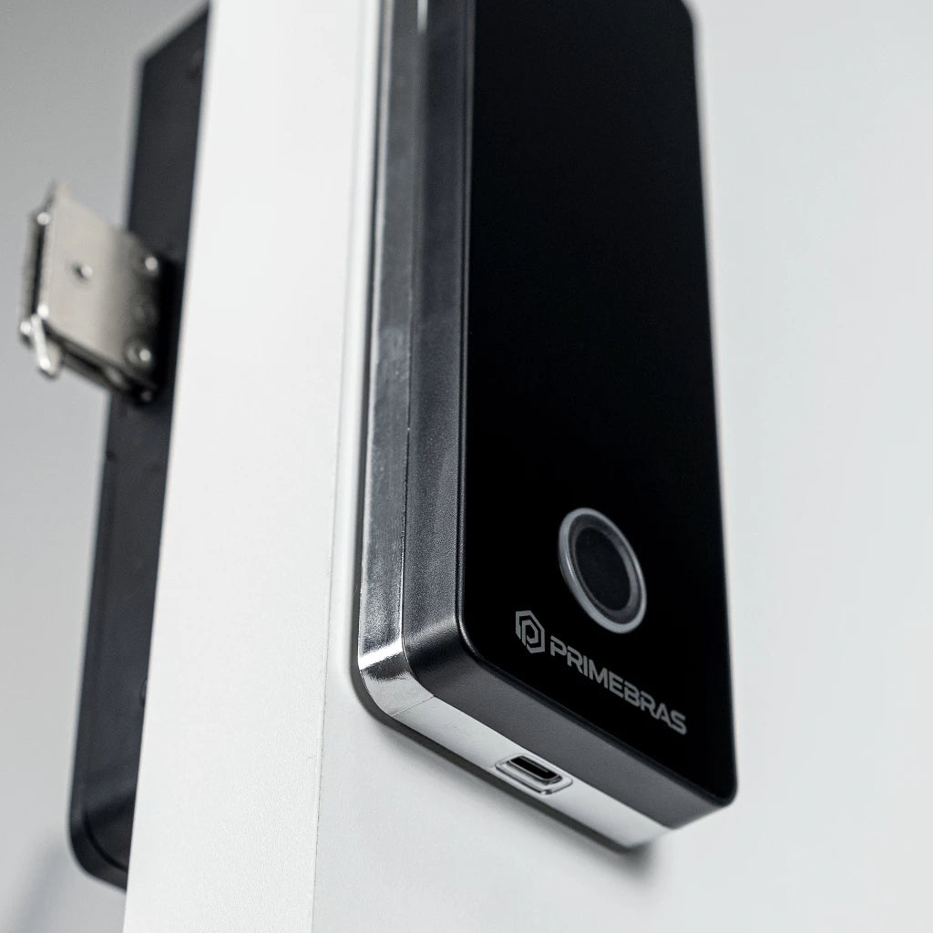 FECHADURA DIGITAL PRIMEBRAS ATHENAS MADEIRA BLUETOOTH