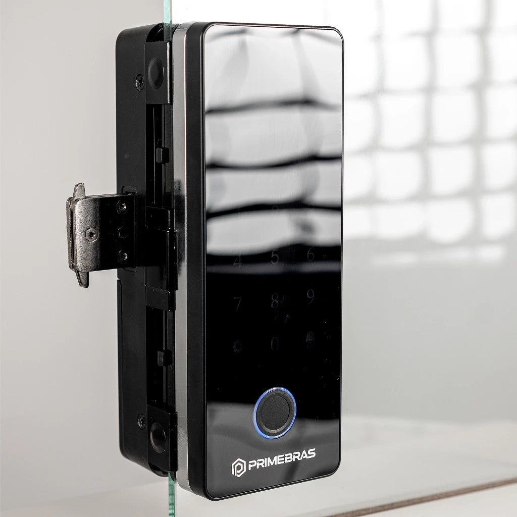 FECHADURA DIGITAL BLUETOOTH PRIMEBRAS ATHENAS VIDRO