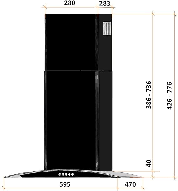 Coifa de Parede Franke Arketto Black Classic 60cm 220V Inox
