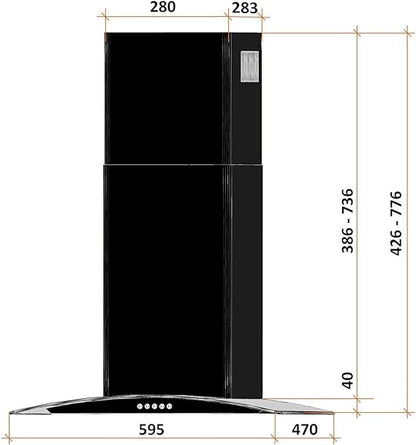 Coifa de Parede Franke Arketto Black Classic 60cm 220V Inox