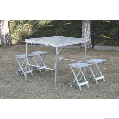 Conjunto de Mesa e Banquetas Maleta Dobrável Royal Nautika