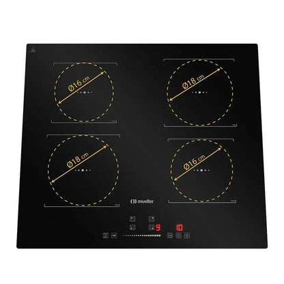 Cooktop Indução Mueller 4 Bocas Painel Touch 220V