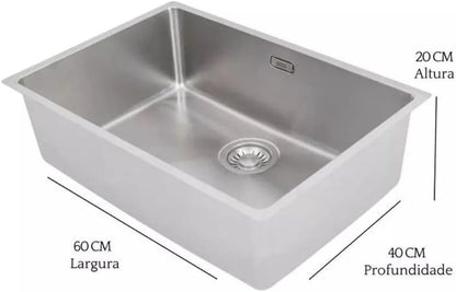 Cuba Franke Linea 60 Inox 60x40cm Com Acessórios All-In