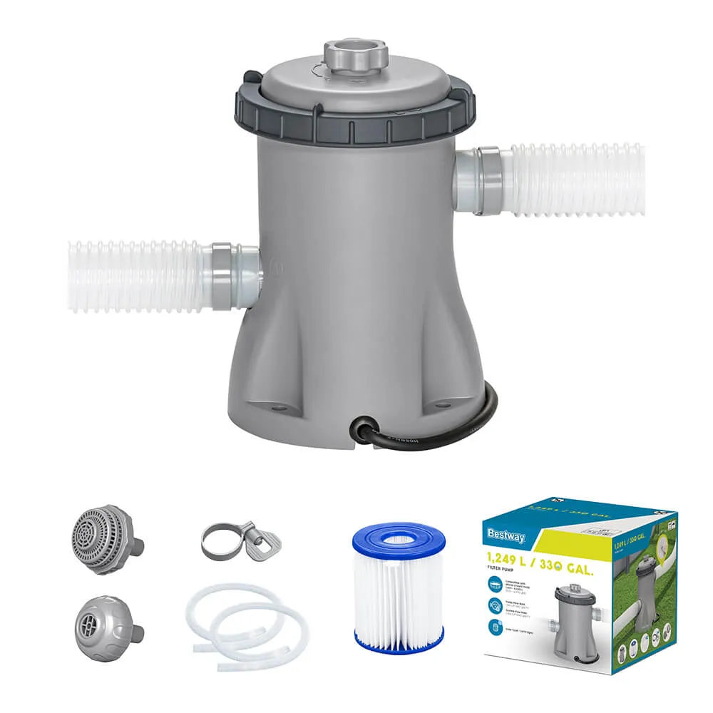 Bomba Filtrante 110v Com Capacidade 1.249 Litros/hora Para Piscinas Estruturais E Infláveis Bestway