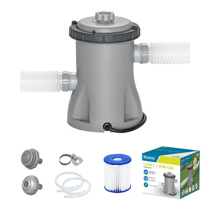 Bomba Filtrante 110v Com Capacidade 1.249 Litros/hora Para Piscinas Estruturais E Infláveis Bestway