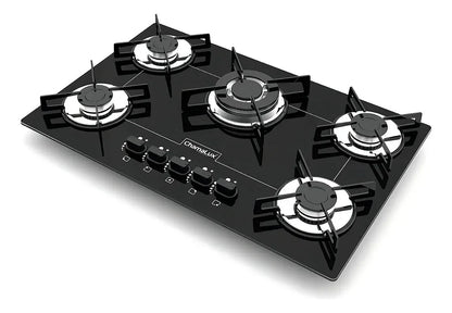 Cooktop 5 bocas Chamalux Tripla chama Bivolt Preto