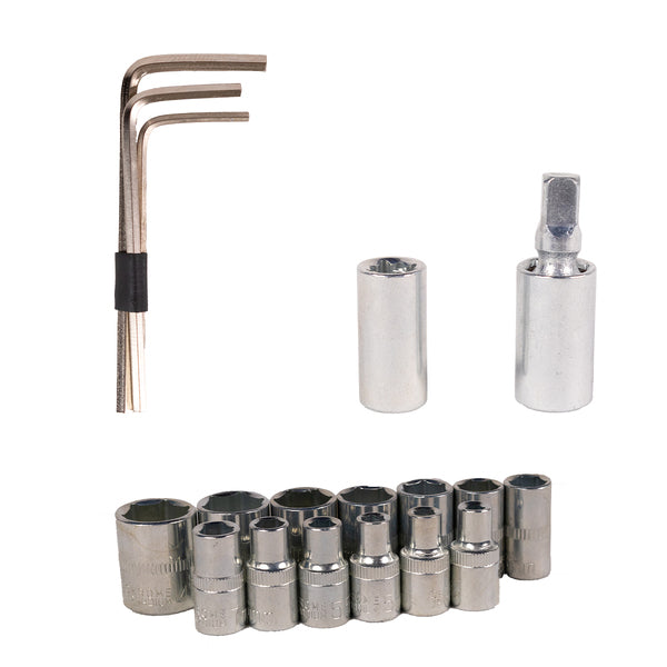 Kit Ferramentas Com Maleta 48 Peças Titanium Platina Preto