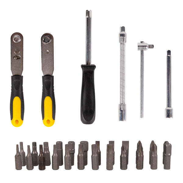 Kit Ferramentas Com Maleta 48 Peças Titanium Platina Preto