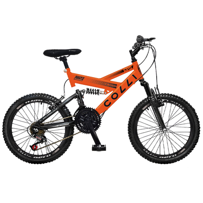 BICICLETA COLLI GPS ARO 20 AÇO CARBONO - LARANJA NEON